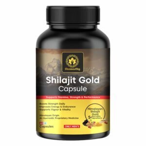 SHUWASTHY Shilajit Gold | Ayurvedic Supplement | Boosts Stamina For Men (60 Capsules)