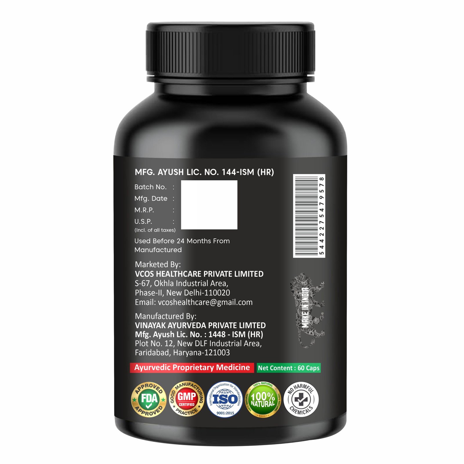 SHUWASTHY Shilajit Gold | Ayurvedic Supplement | Boosts Stamina For Men (60 Capsules) - Image 3
